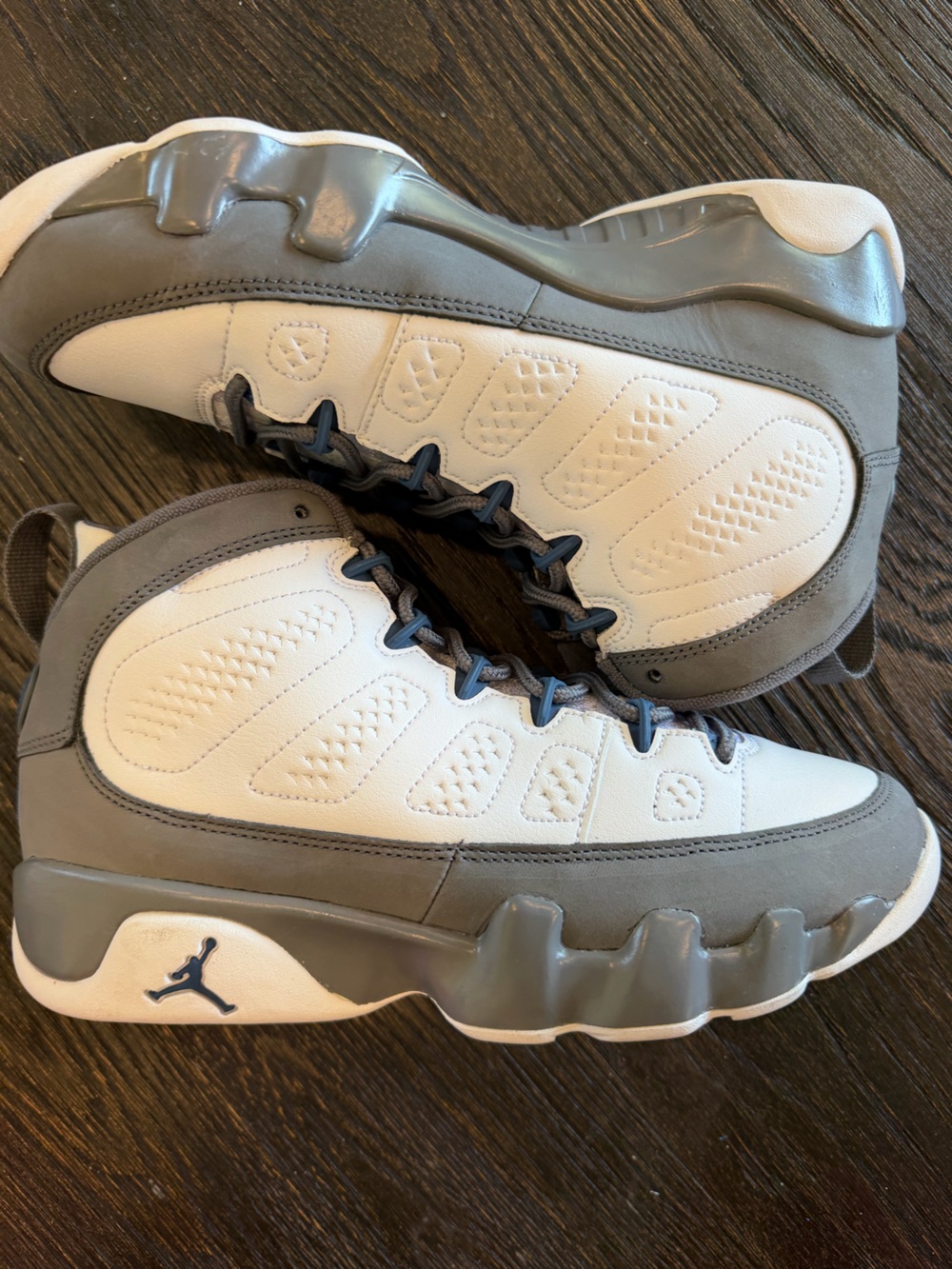 Nike Air Jordan 9 Retro Flint Grey French Blue GS Size 7Y